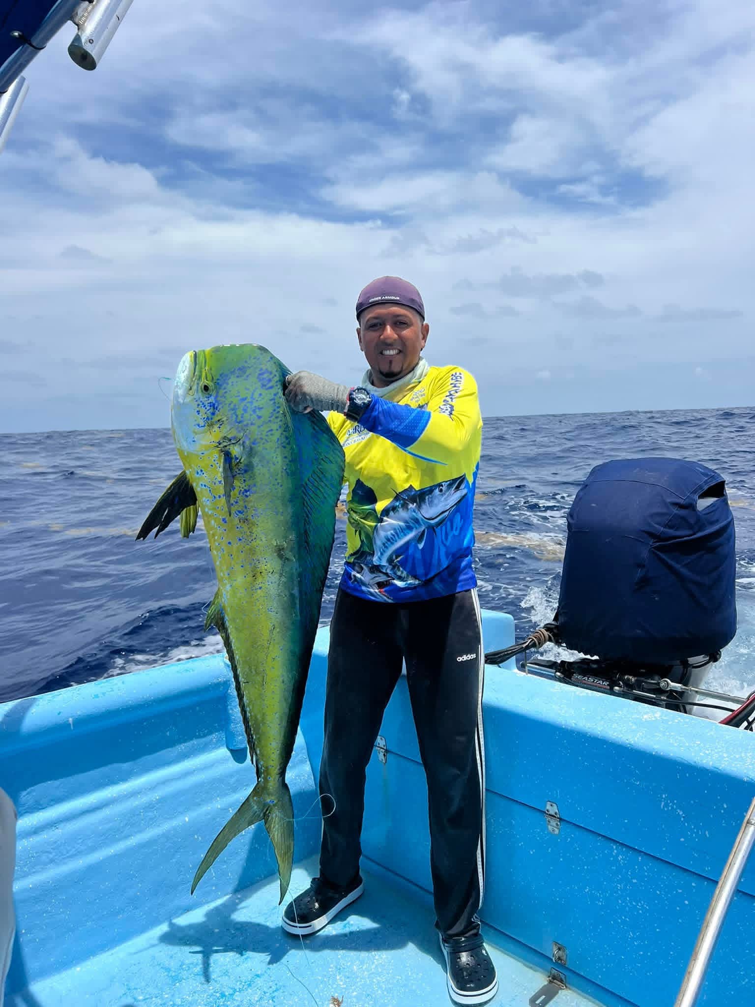 Angler with a big mahi-mahi